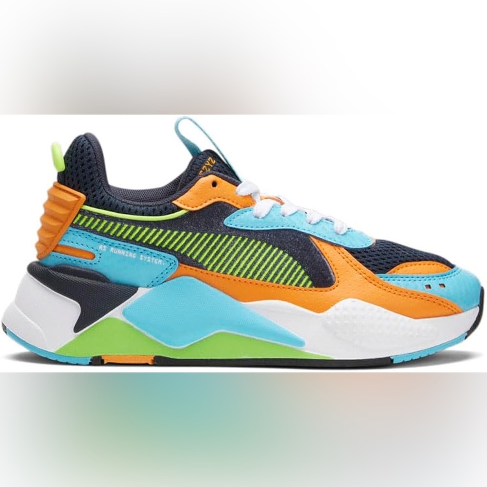 NWT PUMA RS-X arcade kids size 13 Parisian night hero blue tennis shoes